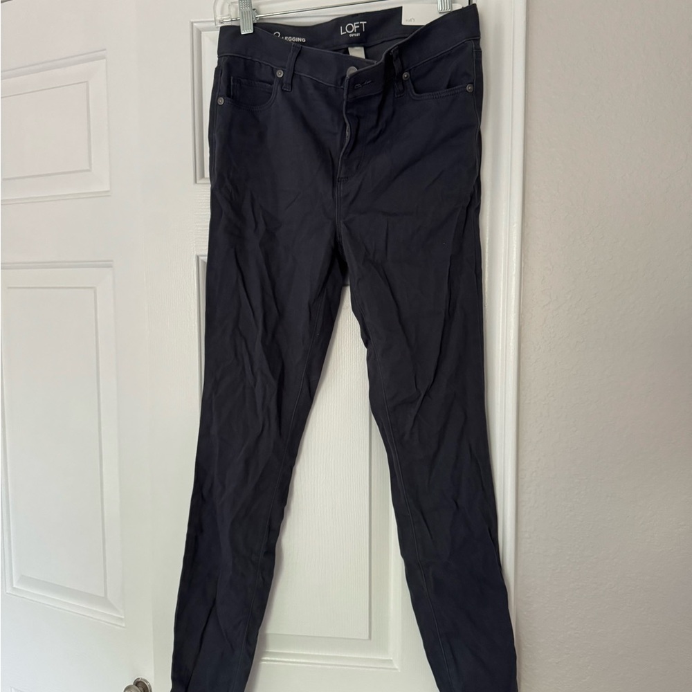 LOFT Charcoal Jeggings NWT